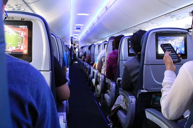 Business class flight and corporate traveler